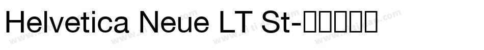 Helvetica Neue LT St字体转换